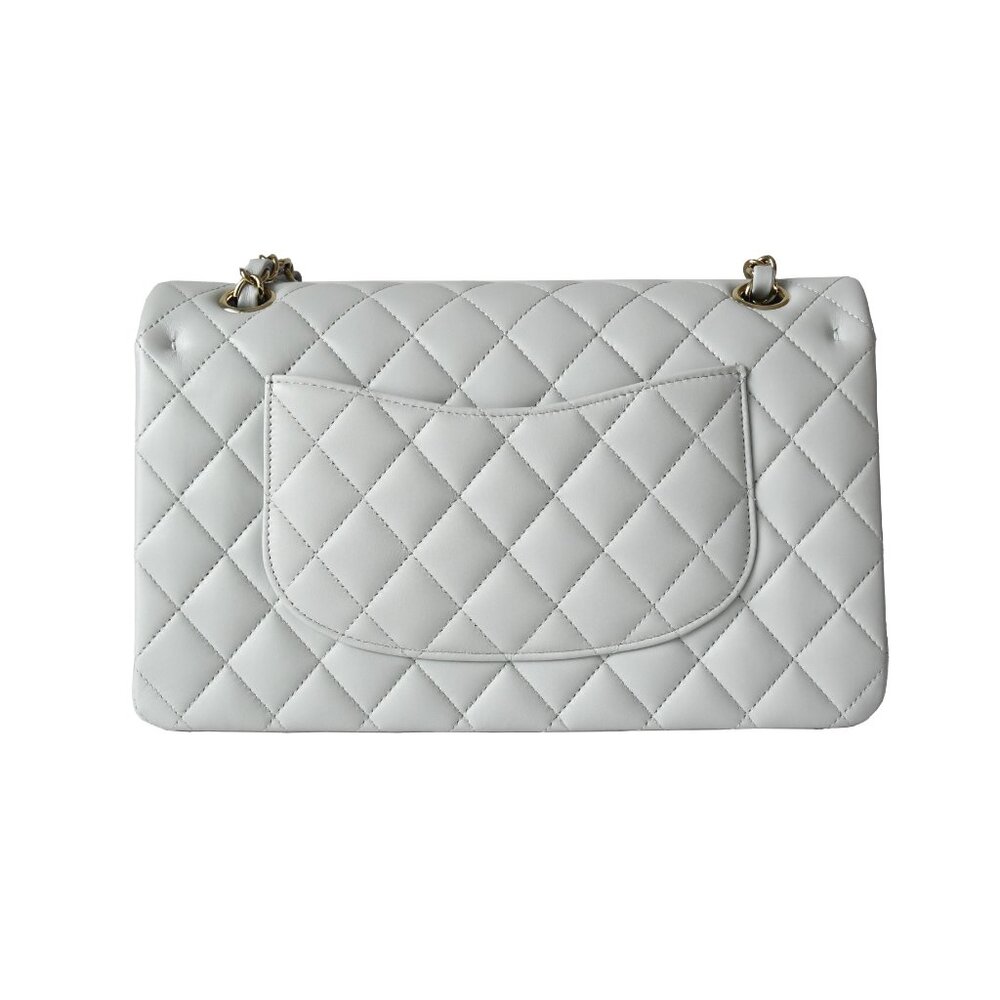 Chanel Caviar Quilted Double Flap Light Grey - Picture 2 of 3